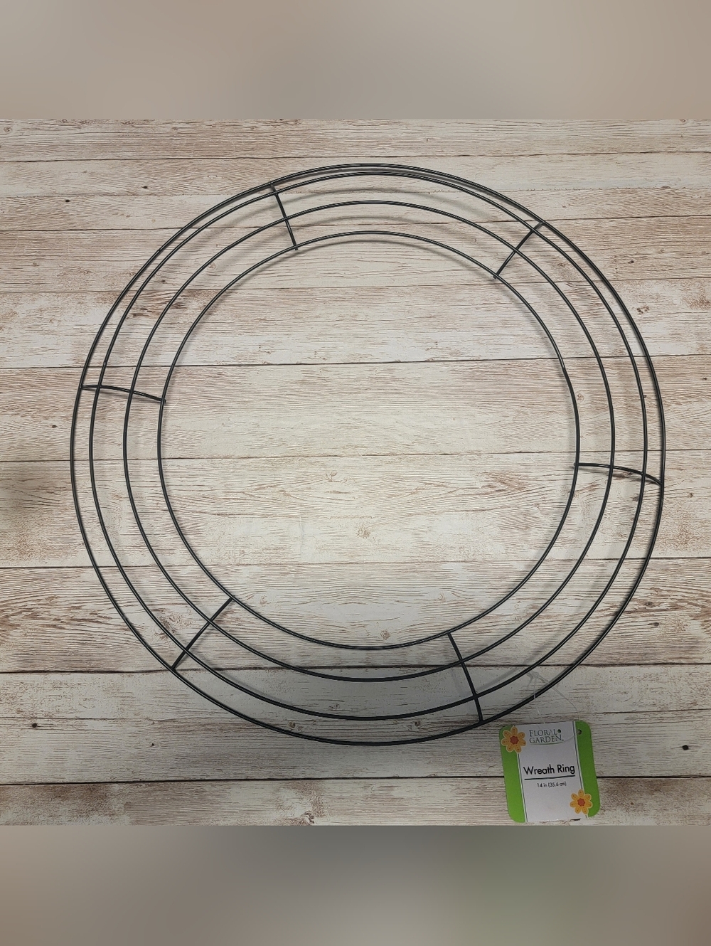 NWT Floral Garden 14-inch Wire Wreath Frames Metal Rings Craft Forms- Lot of 10 - Picture 3 of 4